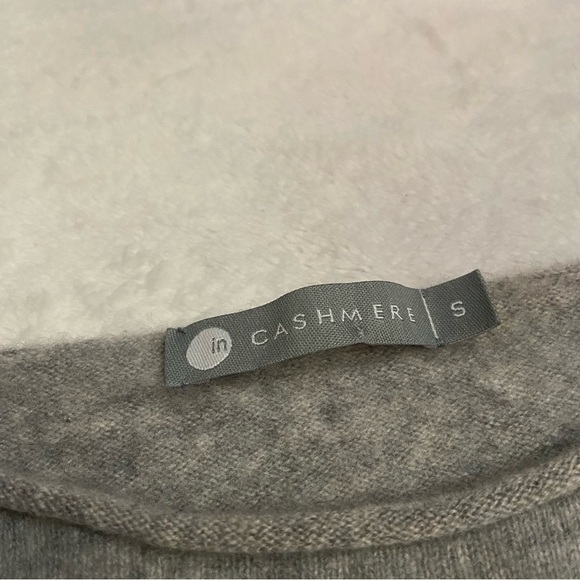 In cashmere Metallic Hi Low Hem Sweater 28208 - Picture 7 of 9